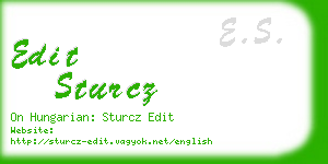 edit sturcz business card